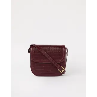 O MY BAG NINA BAG Dark Cherry Croco