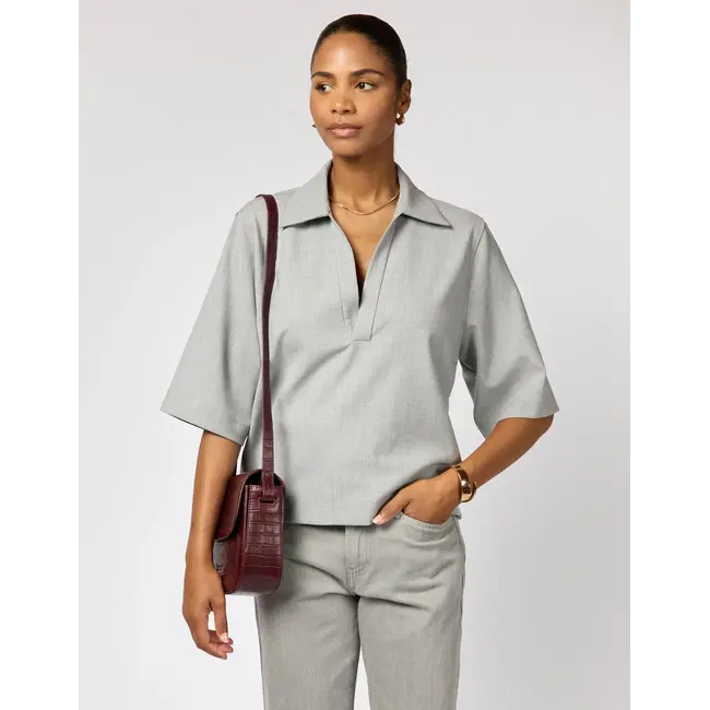 NINA BAG Dark Cherry Croco