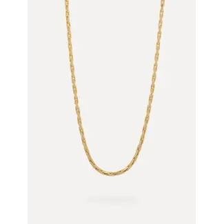 Les Soeurs RANA LINKED SNAKE CHAIN NECKLACE Gold