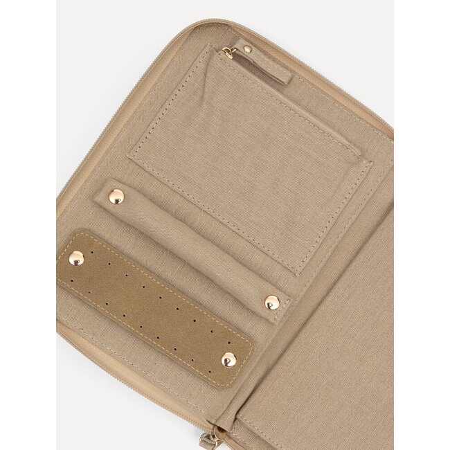 MAE JEWELRY POUCH Beige