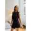 FALCON PLEAT DRESS Plum