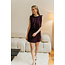 FALCON PLEAT DRESS Plum