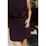 FALCON PLEAT DRESS Plum