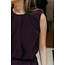 FALCON PLEAT DRESS Plum