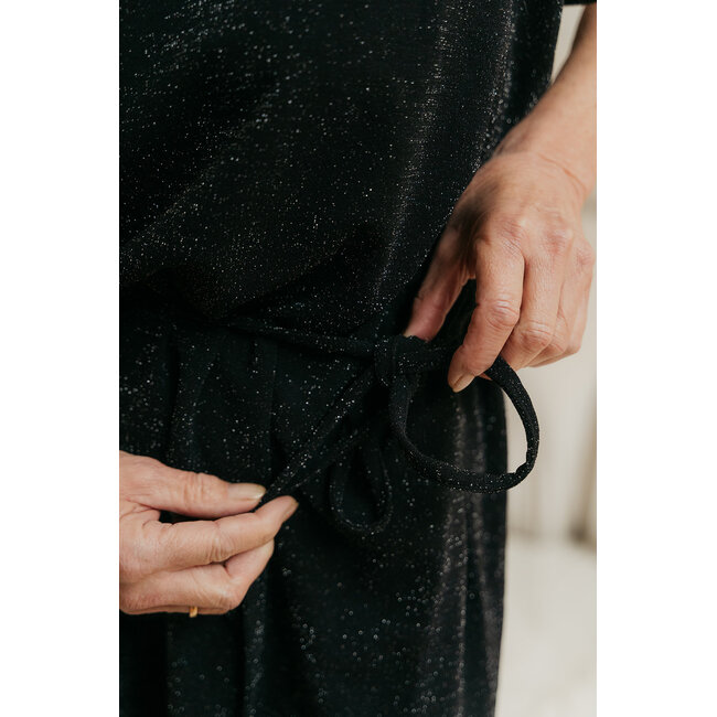 SANDRA DRESS Black Silver