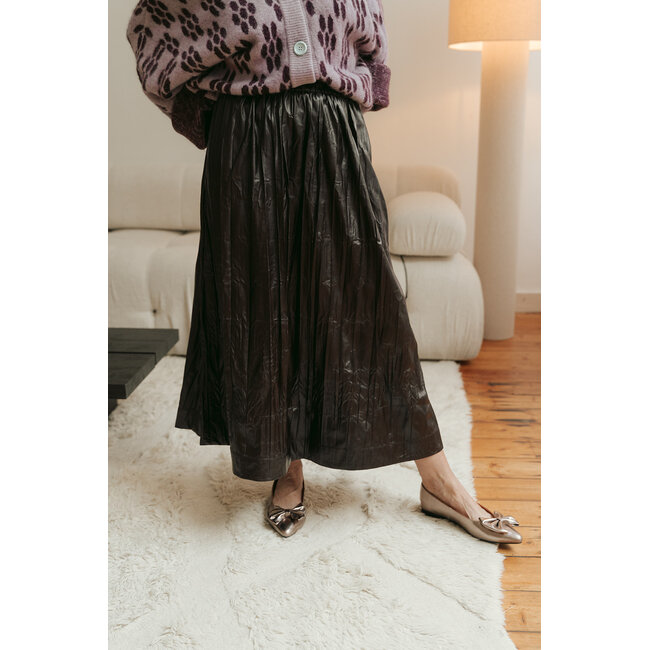 MIU SKIRT Black Coffee