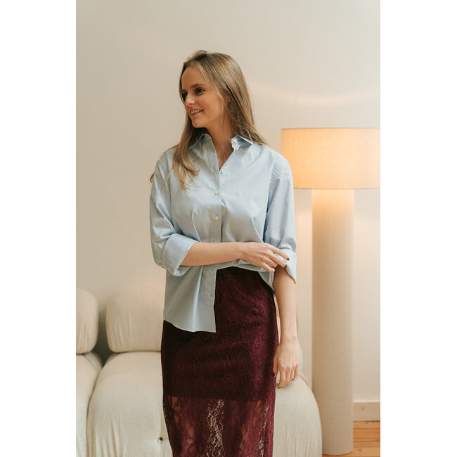 ESTHER RELAXED SHIRT Cashmere Blue