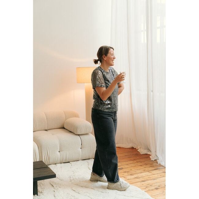 ANE-KORI BARREL JEANS Medium Grey