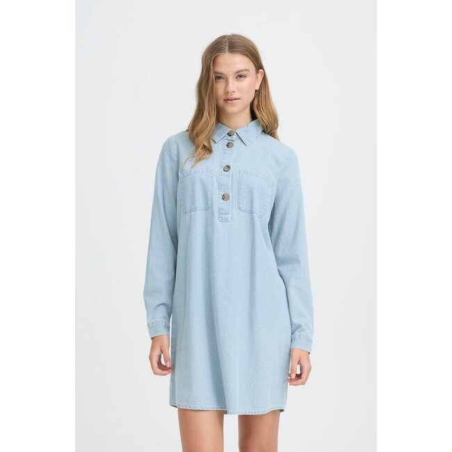 ARCHER DRESS Light blue Denim
