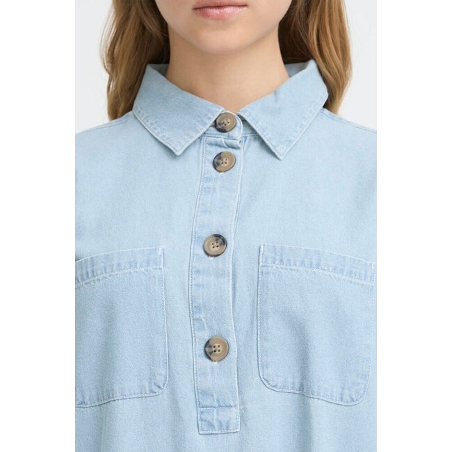 ARCHER DRESS Light blue Denim