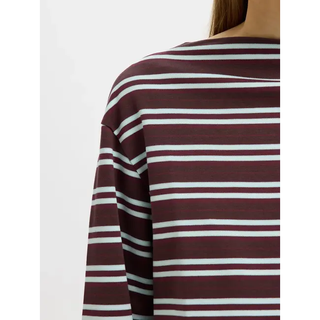 POLLY STRIPED TEE Fig