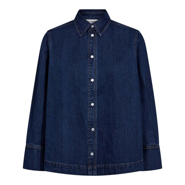 DELINA DENIM SHIRT Navy