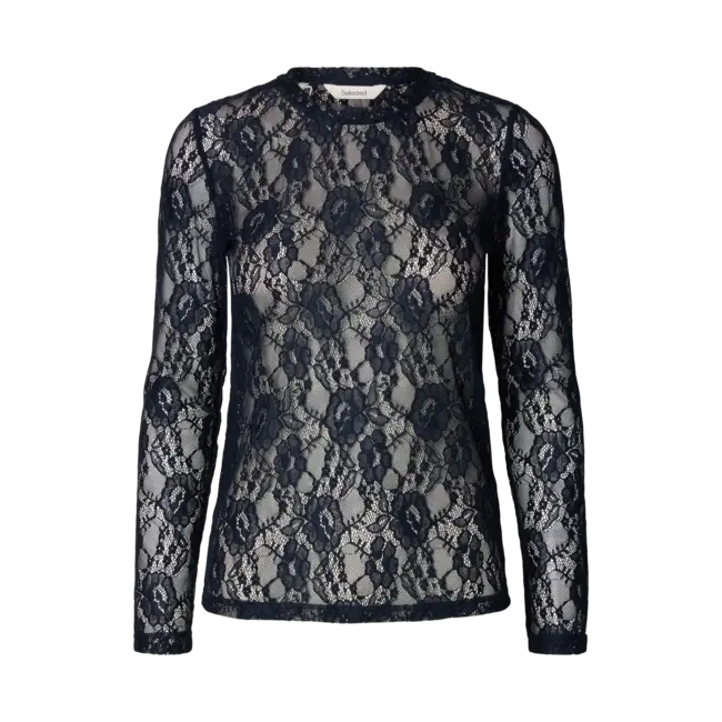 MISTA LACE TOP Dark Sapphire