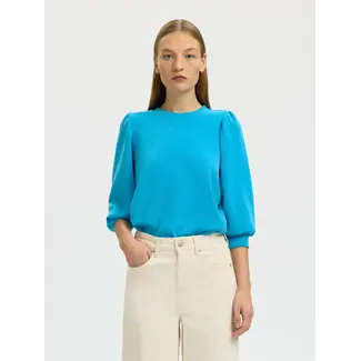 Selected Femme TENNY SWEAT TOP Malibu Blue