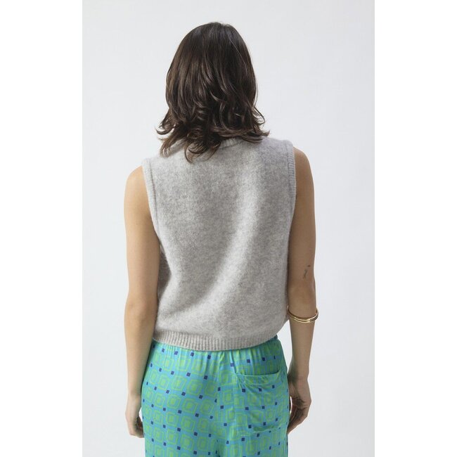 VITOW KNIT VEST Light Grey
