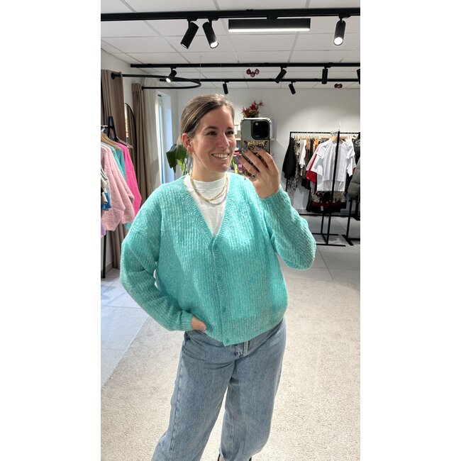 NUGGY KNIT Fluorescent Turquoise