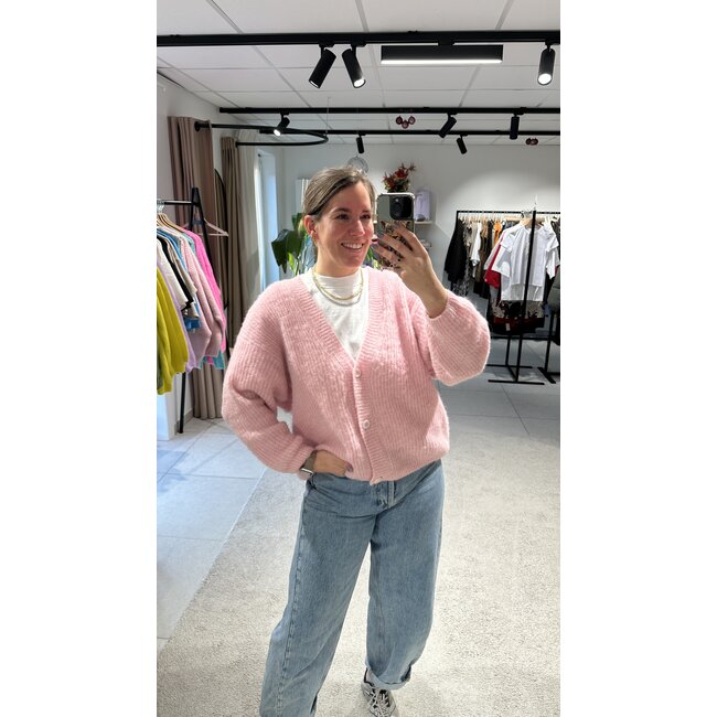 EAST CARDIGAN Cotton Candy