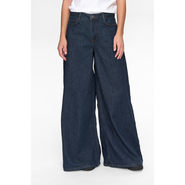 VENICE WIDE JEANS Dark Denim