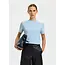 Selected Femme ESSENTIAL O-NECK TEE Cashmere Blue