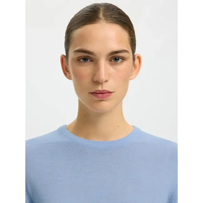 THEA MERINO KNIT Cashmere Blue