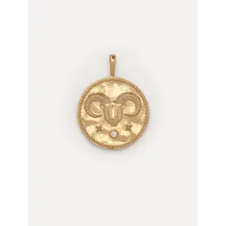Les Soeurs ZODIAC CHARM RAM Gold