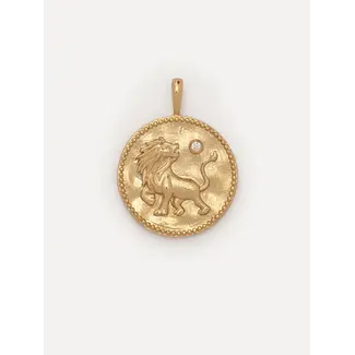 Les Soeurs ZODIAC CHARM LEEUW Gold
