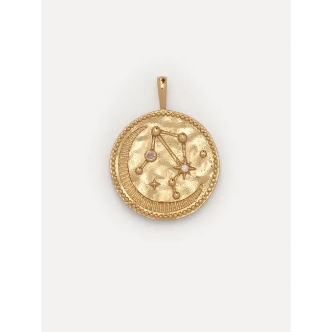 ZODIAC CHARM WEEGSCHAAL Gold