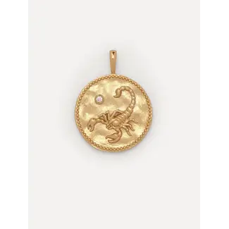Les Soeurs ZODIAC CHARM SCHORPIOEN Gold