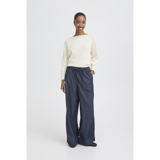 ICHI ARCHER PANTS Light blue Denim