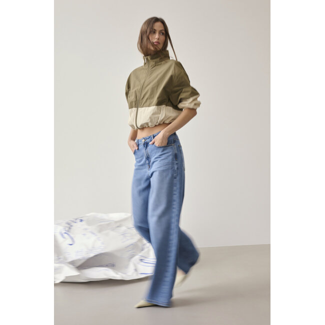 QUINN TRACK JACKET Capers Brown