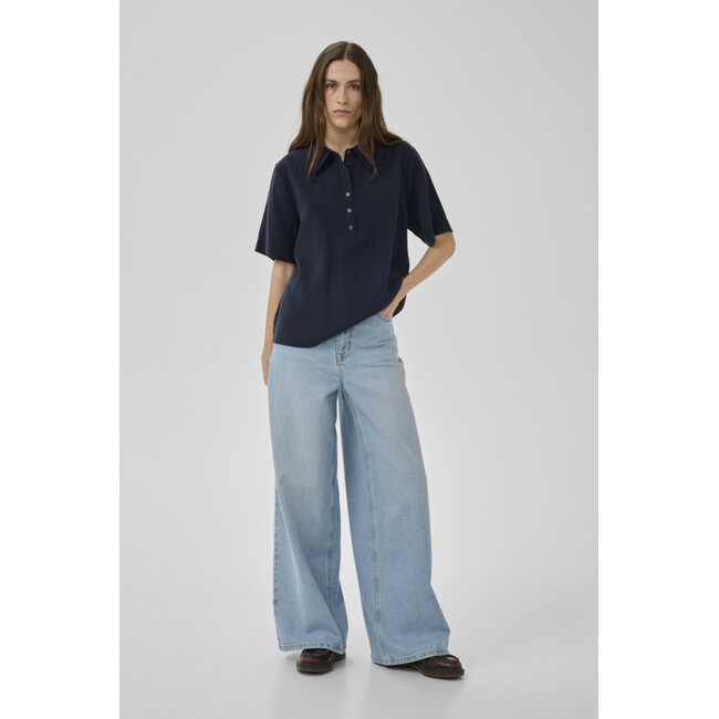 MINDY POLO TEE Dark Sapphire Blue