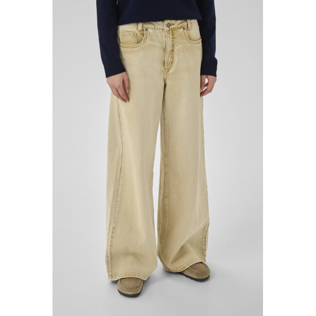 NIELLE HIGH WIDE JEANS Brown Rice