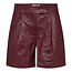 Co Couture PHOEBE LEATHER SHORT Burgundy