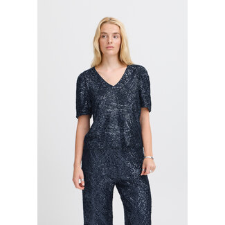 ICHI FAUCA SHIRT Martime Blue