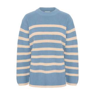 KAFFE CILLA PULLOVER Denim/Sand