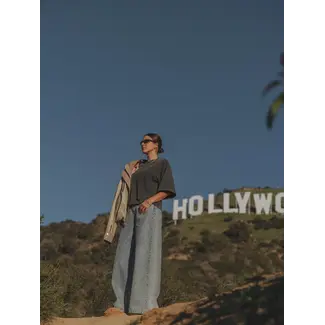 Les Soeurs JACKSON WIDE DENIM Mid Blue