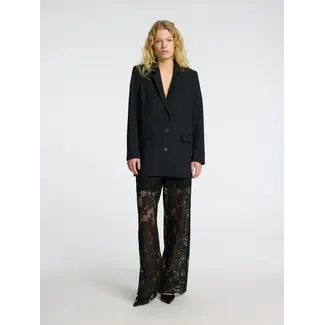 Selected Femme MILLY LACE PANTS Black