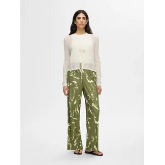 Selected Femme RYA ELLIE PANTS Olivine