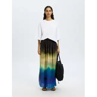 Selected Femme VILMI MAXI SKIRT Chestnut