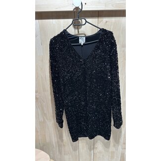 Second Female SHIMMER DRESS Black