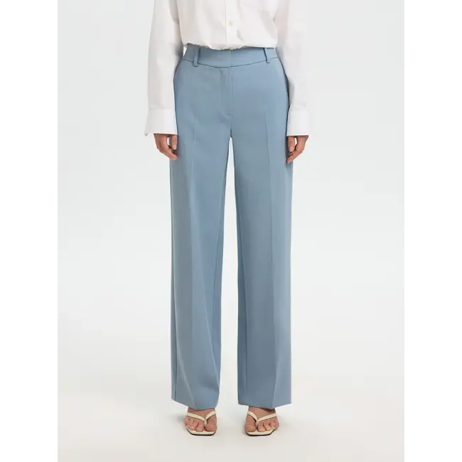 RITA WIDE PANTS Dusty Blue