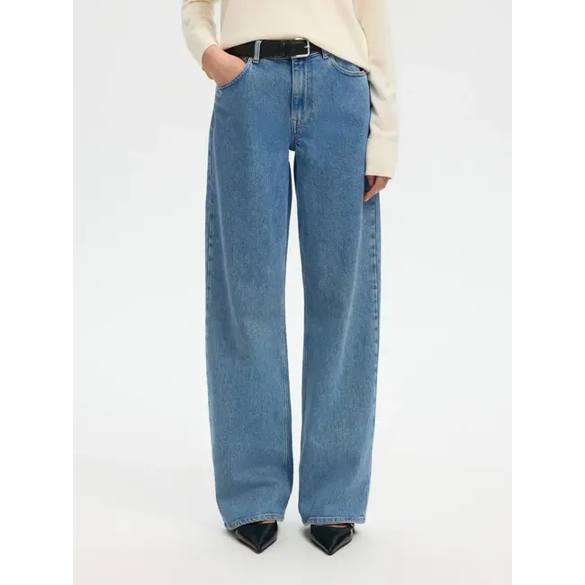 BEA-KORI WIDE JEANS Light Blue Denim