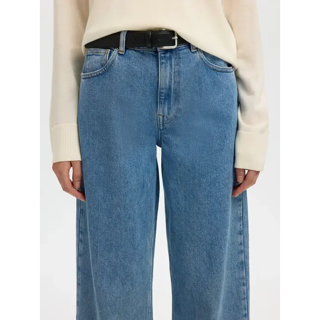BEA-KORI WIDE JEANS Light Blue Denim