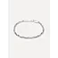 MARA LINKED SNAKE CHAIN BRACELET Silver