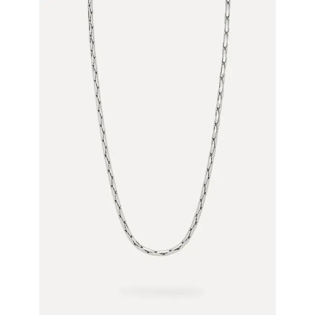 RANA LINKED SNAKE CHAIN NECKLACE Silver