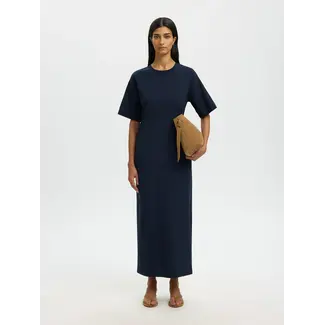 Selected Femme ESSENTIAL ANKLE DRESS Dark Sapphire