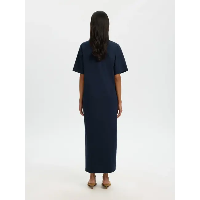 ESSENTIAL ANKLE DRESS Dark Sapphire