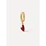 JEANNE EARRING Red Heart Gold
