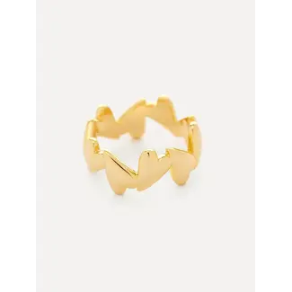 Les Soeurs CLAIRE RING HEARTS Gold