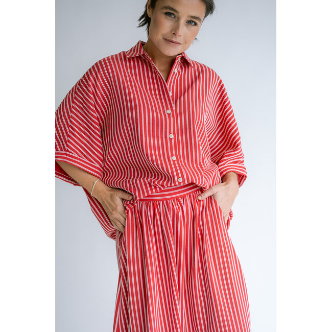 JAX SKIRT Red Stripe